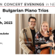 Bulgarian Piano Trios January 13 in NYC